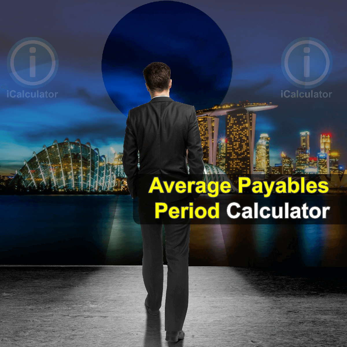 Average Payables Period Calculator. This image provides details of how to calculate the average payables period using a calculator and notepad. By using the Average Payables Period formula, the Average Payables Period Calculator provides a true calculation of the number of days your firm takes to pay off its suppliers and vendors