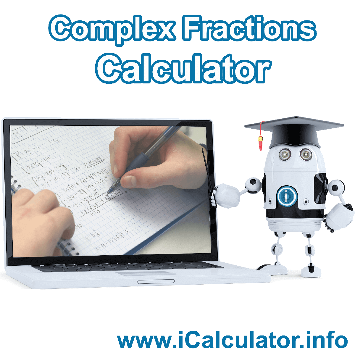 Simplifying Complex Fractions Calculator. This image shows Simplifying Complex Fractions formula with associated calculations used by the Simplifying Complex Fractions Calculator