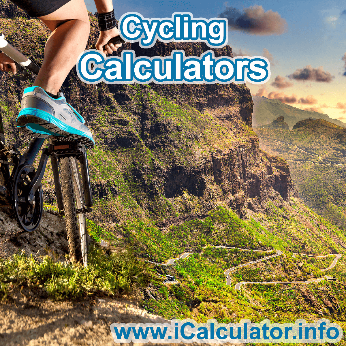 Cycling Calculator. This image shows an Cycling player playing cycling - by iCalculator