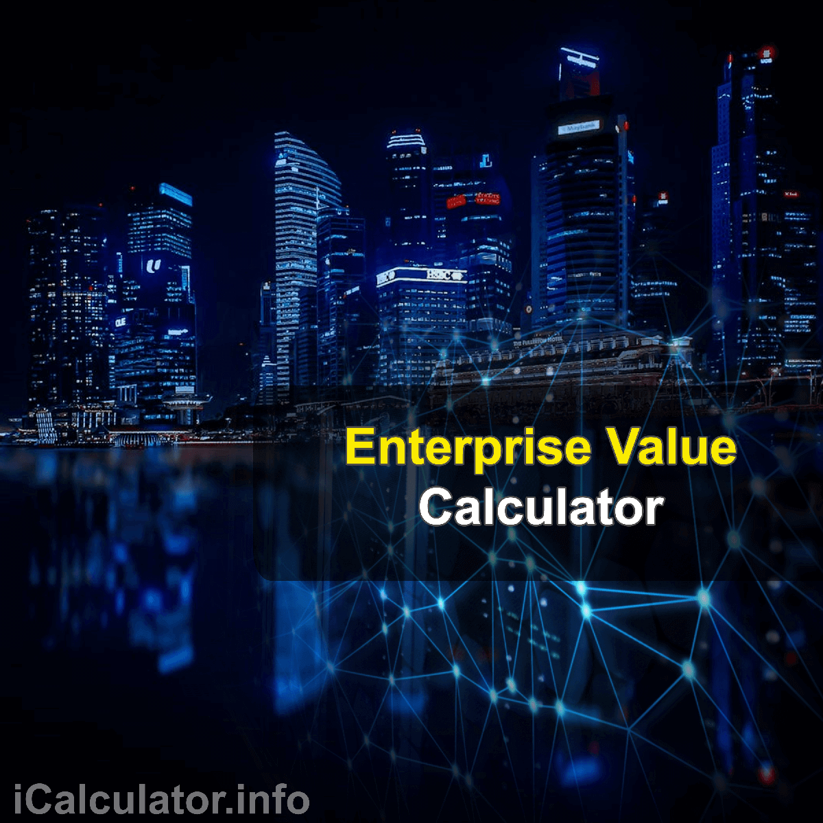 Enterprise Value Calculator. This image provides details of how to calculate enterprise value using a good calculator and notepad. By using the enterprise value formula, the Enterprise Value Calculator provides a true calculation of the value a company as a whole rather than just focusing on its current market capitalization. This shows a real value that gives a clearer picture of a company's worth to investors.