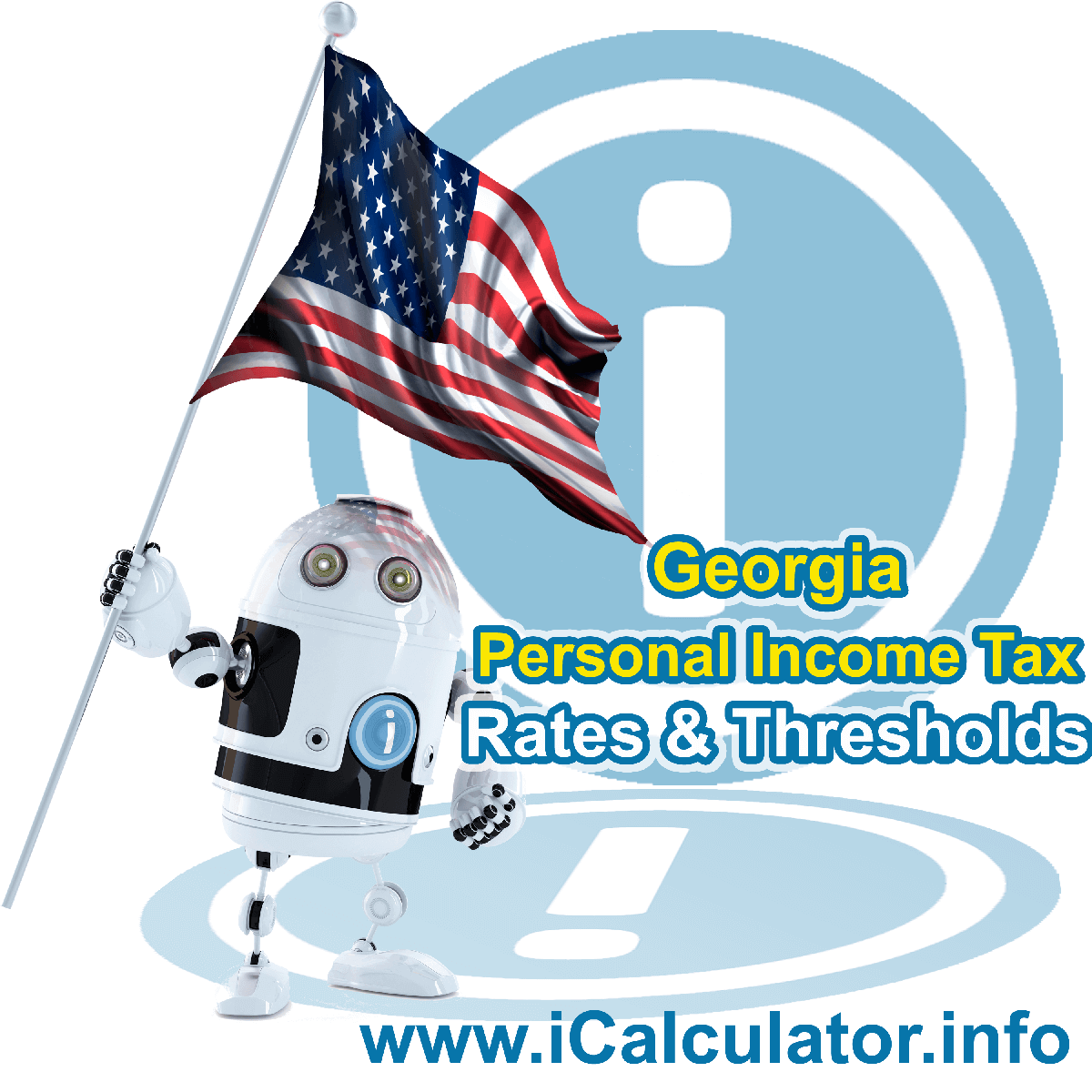 Georgia State Tax Tables 2023. This image displays details of the Georgia State Tax Tables for the 2023 tax return year which is provided in support of the 2023 US Tax Calculator