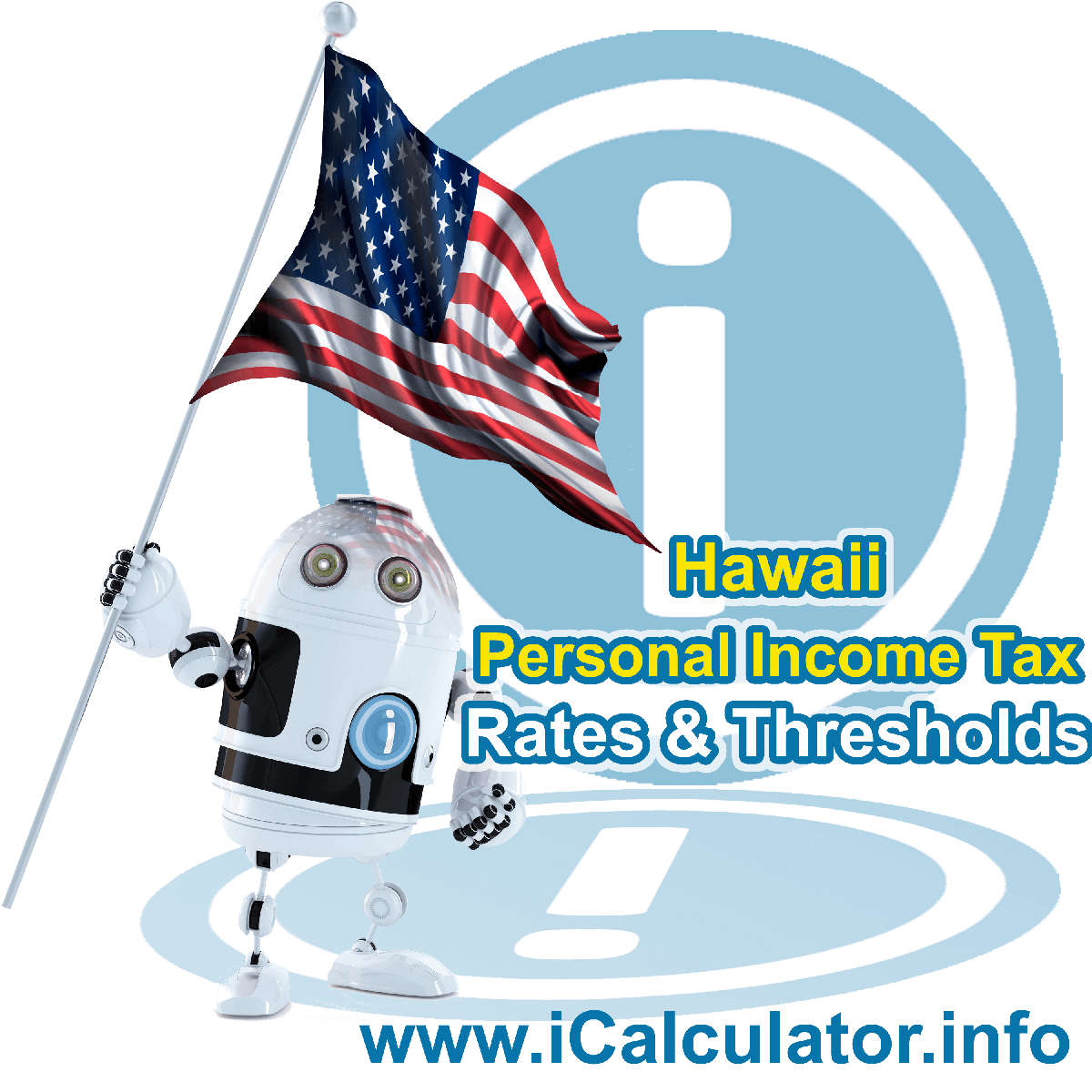 Hawaii State Tax Tables 2023. This image displays details of the Hawaii State Tax Tables for the 2023 tax return year which is provided in support of the 2023 US Tax Calculator