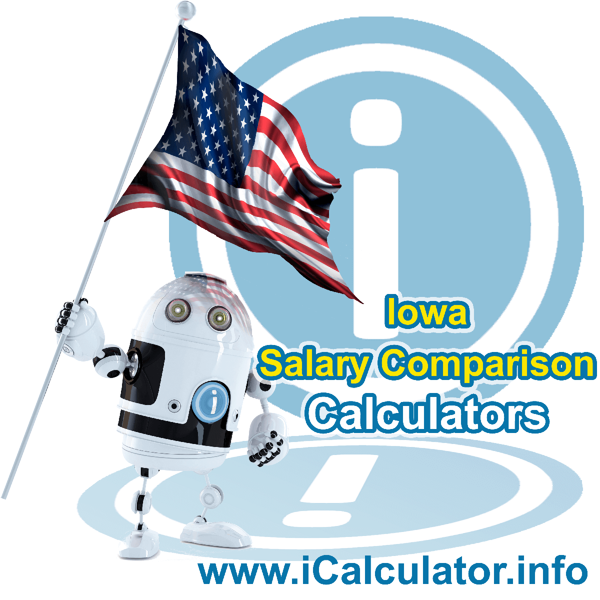 Iowa Salary Comparison Calculator 2023 | iCalculator™ | The Iowa Salary Comparison Calculator allows you to quickly calculate and compare upto 6 salaries in Iowa or compare with other states for the 2023 tax year and historical tax years. 