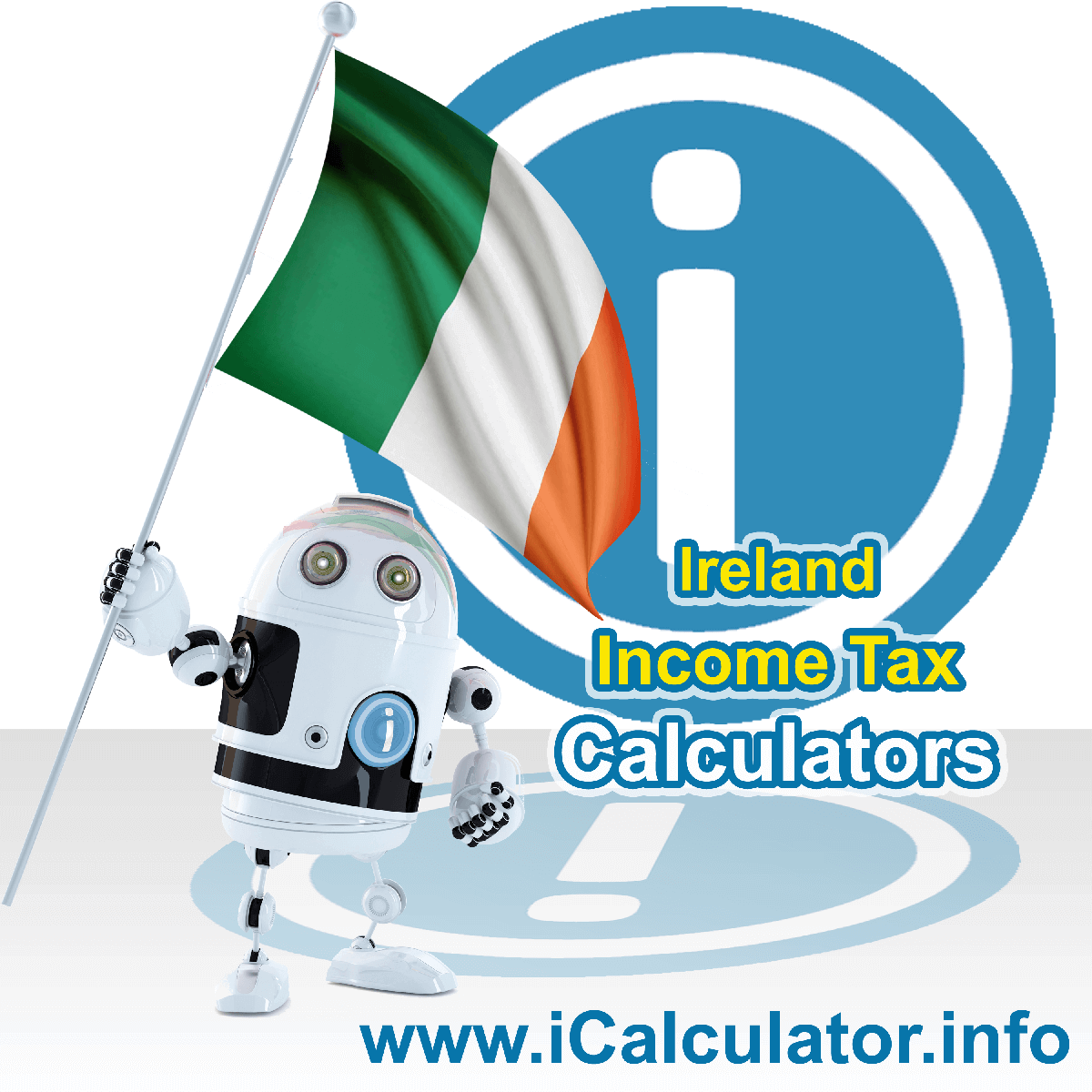 Ireland Income Tax Calculator. This image shows a new employer in Ireland calculating the annual payroll costs based on multiple payroll payments in one year in Ireland using the Ireland income tax calculator to understand their payroll costs in Ireland in 2023