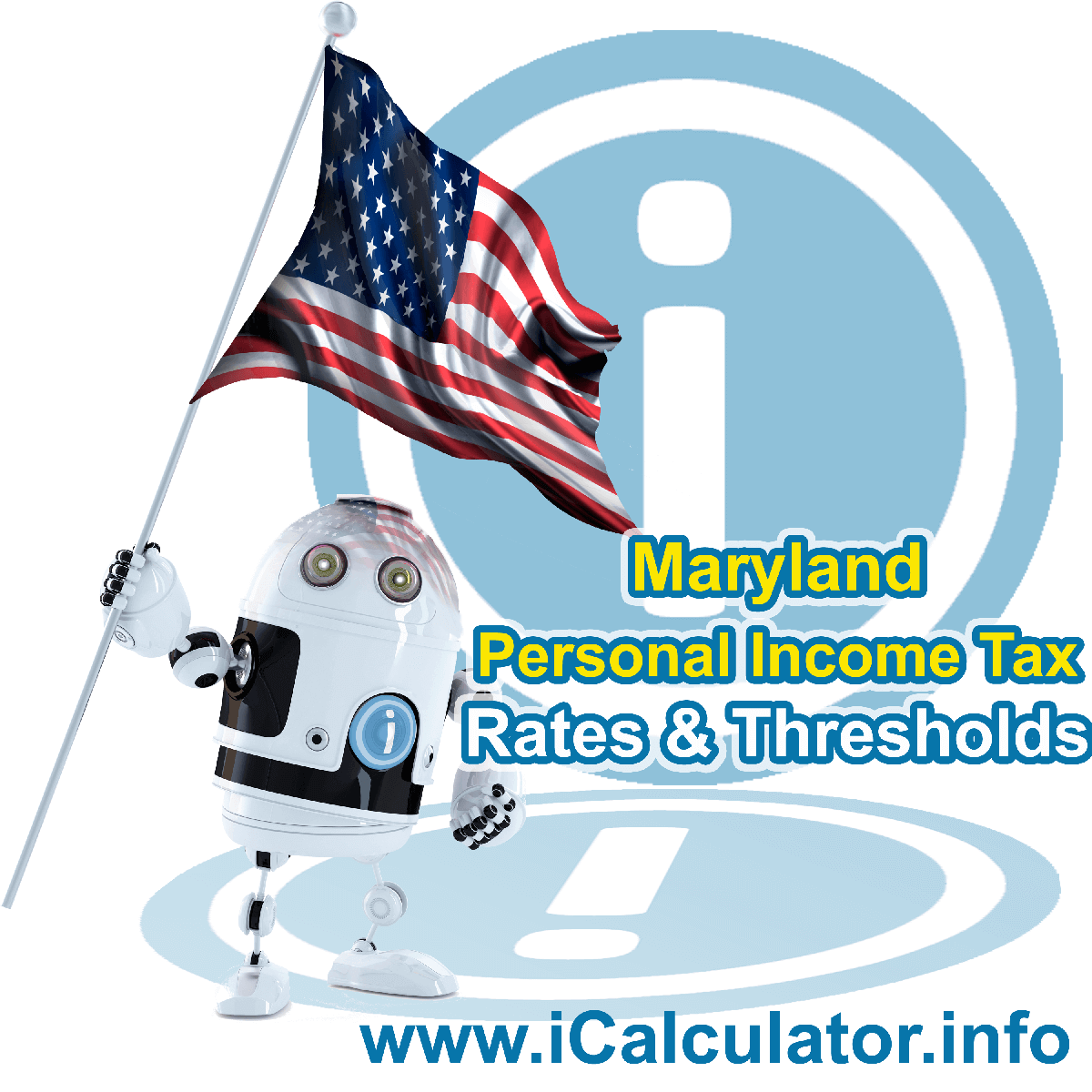 Maryland State Tax Tables 2023. This image displays details of the Maryland State Tax Tables for the 2023 tax return year which is provided in support of the 2023 US Tax Calculator