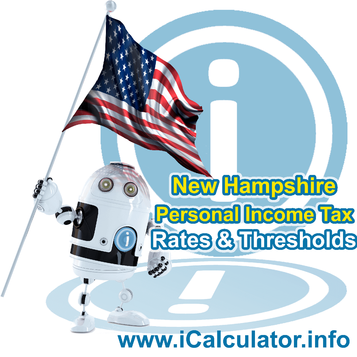 New Hampshire State Tax Tables 2023. This image displays details of the New Hampshire State Tax Tables for the 2023 tax return year which is provided in support of the 2023 US Tax Calculator