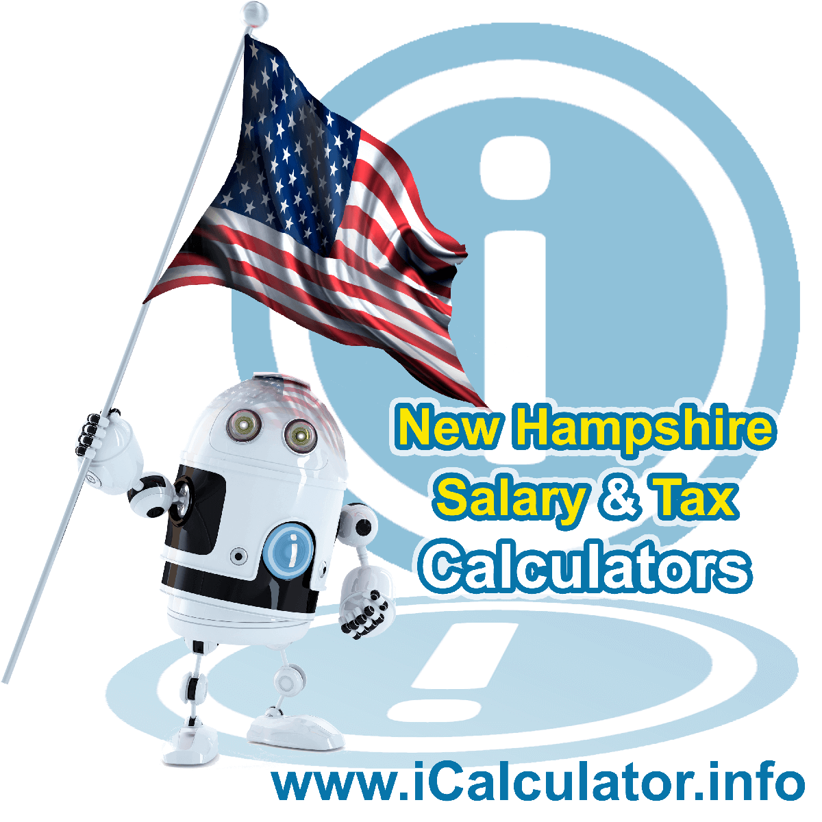 New Hampshire Salary After Tax Calculator 2023 | iCalculator™ | The New Hampshire Salary Calculator, updated for 2023, allows you to quickly calculate your take home pay after tax commitments including New Hampshire State Tax, Federal State Tax, Medicare Deductions, Social Security with New Hampshire state tax tables 