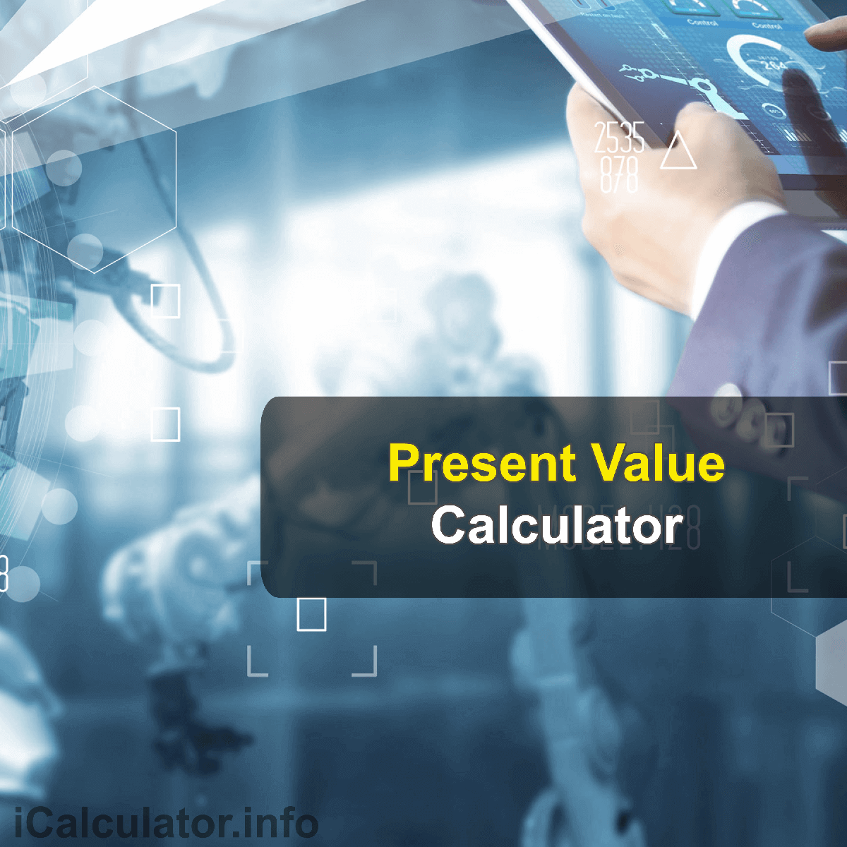 Present Value of a Future SumCalculator. This image provides details of how to calculate the Present Value of a Future Sum using a good calculator, a pen and notepad. By using the Present Value of a Future Sum formula, the Present Value of a Future Sum Calculator provides acalculation of the present value of a future sum on money using known interest rate of an investment and period of the investment.