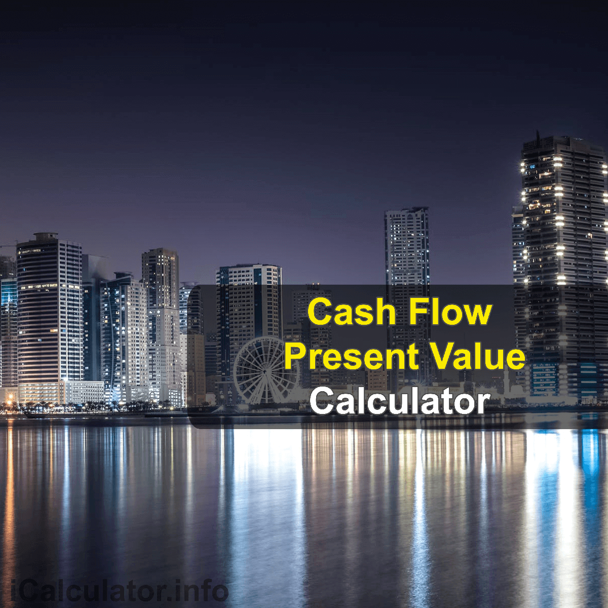 Present Value of Cash Flows Calculator. This image provides details of how to calculate the present value of cash flows using a calculator and notepad. By using the present value of cash flows formula, the Present Value of Cash Flows Calculator provides a true calculation of the funds received in the near future whether they are worth as much as their value today