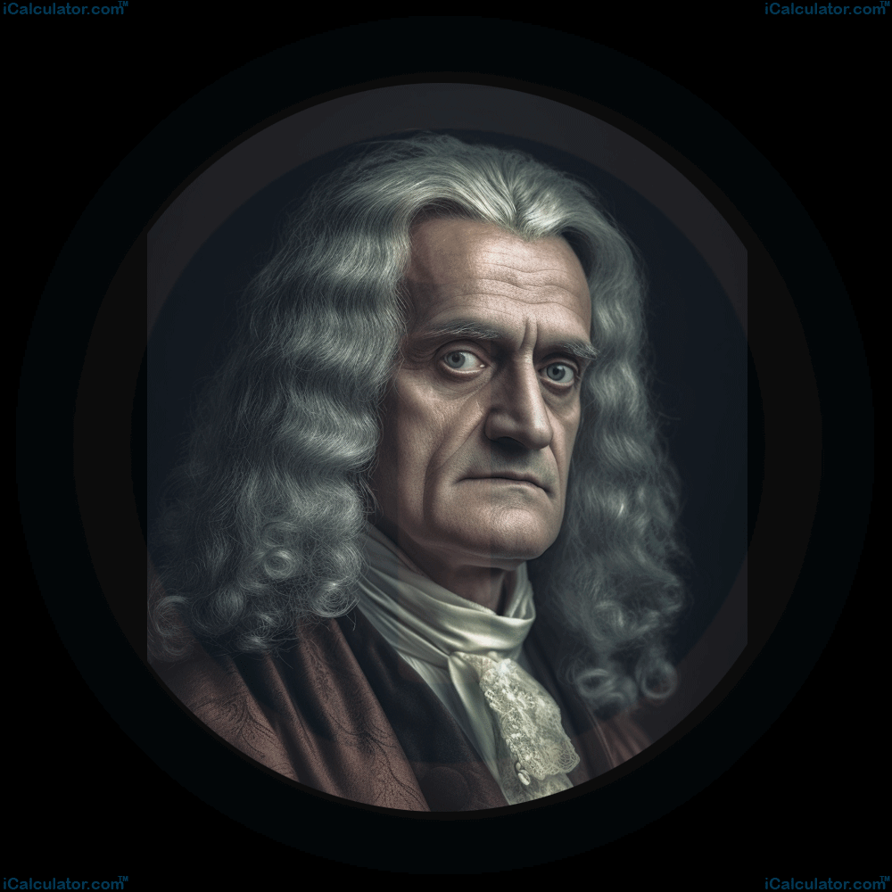 This image shows the physists Isaac Newton, a renowned scientist who advanced the world of phyics. Isaac Newton Biography