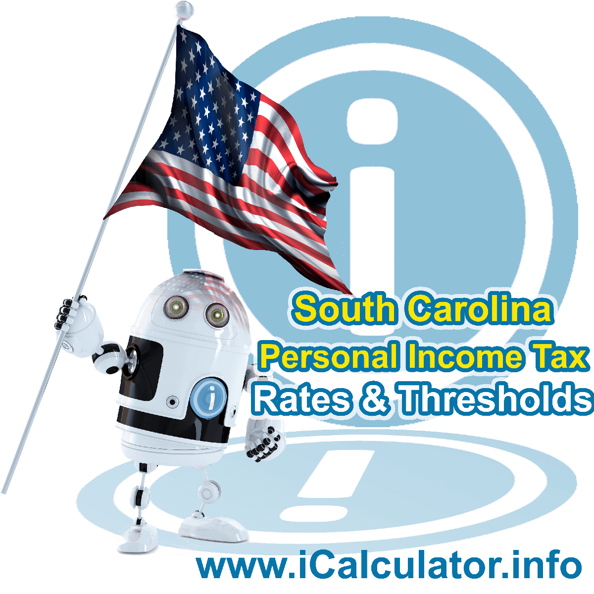 South Carolina State Tax Tables 2023. This image displays details of the South Carolina State Tax Tables for the 2023 tax return year which is provided in support of the 2023 US Tax Calculator