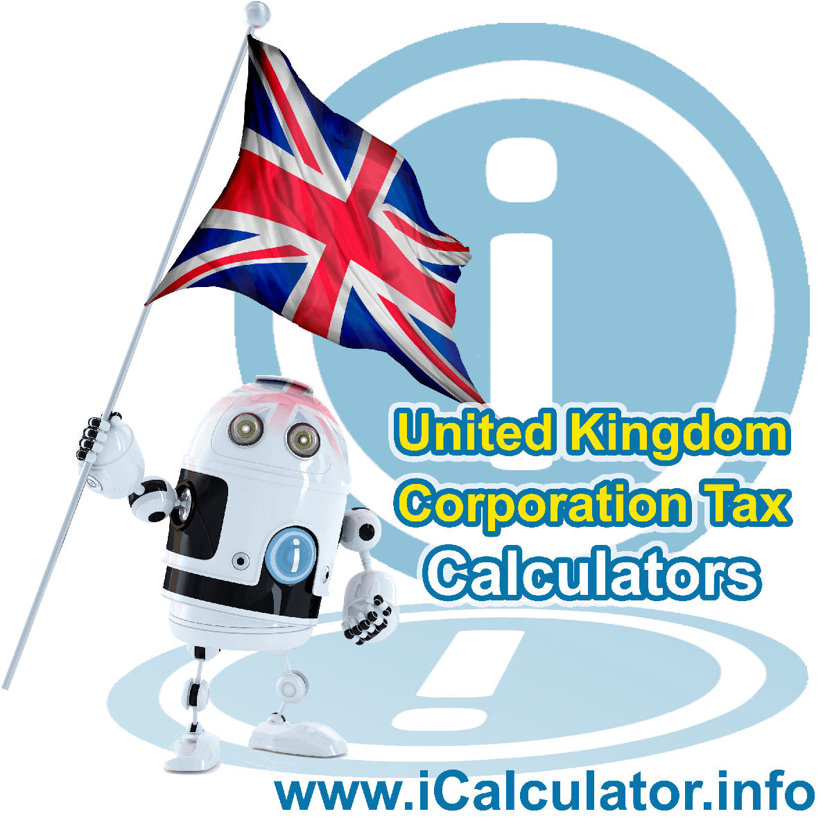 This image shows details about corporation tax calculation in the UK including finance and tax formula used to calculate corporation tax in the UK as integrated in the UK Corporation Tax Calculator 2023/24