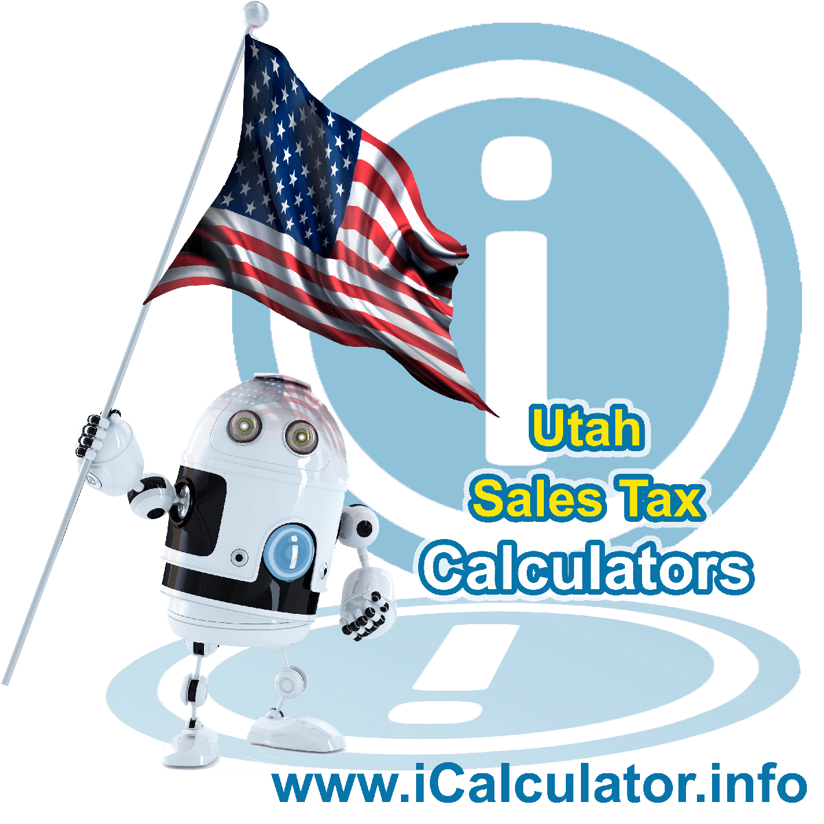 Grantsville Sales Rates: This image illustrates a calculator robot calculating Grantsville sales tax manually using the Grantsville Sales Tax Formula. You can use this information to calculate Grantsville Sales Tax manually or use the Grantsville Sales Tax Calculator to calculate sales tax online.