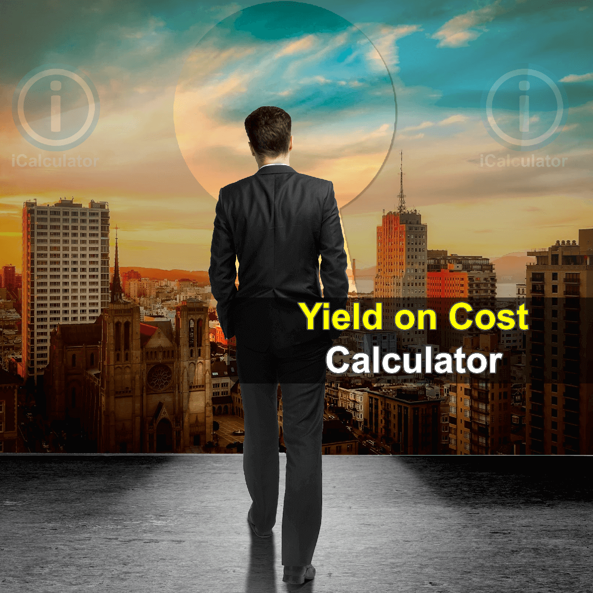 Yield on Cost Calculator. This image provides details of how to calculate Yield on Cost using a calculator and notepad. By using the Yield on Cost Ratio formula, the Yield on Cost Calculator provides a true calculation of the profitability of your investment portfolio